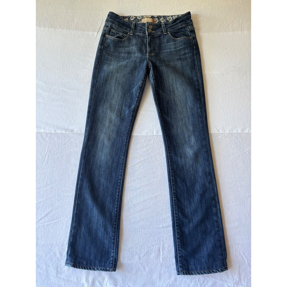 Paige Premium Denim Hidden Hills High Rise Bootcut Jeans Dark Wash Size 28